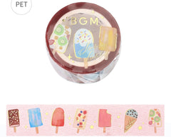 Cute Kawaii BGM Deco Tape - Summer Limited - Fruit Cold Popsicle Ice Cream - for Scrapbooking Journal Planner Craft Diary Schedule Decor Gift