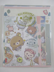 Cute Kawaii San-X Rilakkuma Advanture Outdoor Camping Letter Set Pack - 2023 A - Stationery Writing Paper Envelope Penpal