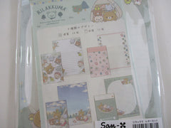 Cute Kawaii San-X Rilakkuma Advanture Outdoor Camping Letter Set Pack - 2023 A - Stationery Writing Paper Envelope Penpal