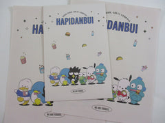 Cute Kawaii Sanrio Characters Hapidanbui Badtz Pekkle Pochacco Keroppi Letter Set 2023 - Writing Papers Envelope
