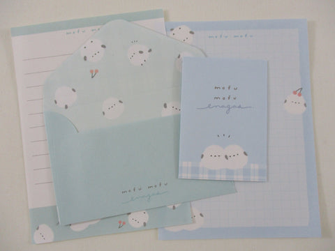 Cute Kawaii Q-Lia Bird mofu mofu Mini Letter Sets - Small Writing Note Envelope Set Stationery