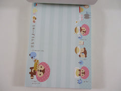 Rare ❤︎ Vintage *ੈ✩‧₊˚ Collectible ✿ Gift - Cute Kawaii San-X Raccoon Kireizuki 4 x 6 Inch Notepad / Memo Pad - B - Stationery Designer Paper Collection 2010