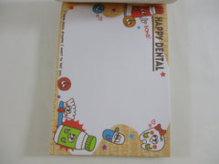 Cute Kawaii HTF Vintage Collectible Kamio Happy Dental 4 x 6 Inch Notepad / Memo Pad - Stationery Designer Paper Collection