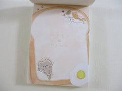 Cute Kawaii Kamio Cat Kitty Toast Shokupan Mini Notepad / Memo Pad - Stationery Designer Writing Paper Collection