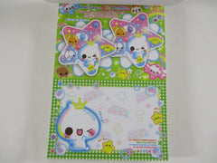 Cute Kawaii VHTF Vintage Collectible Crux Candy Water Drops 4 x 6 Inch Notepad / Memo Pad - Stationery Designer Paper Collection