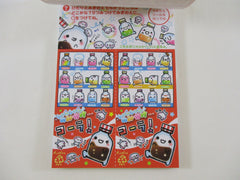 Cute Kawaii VHTF Vintage Collectible Q-Lia Soda Drink Bubble Theme 4 x 6 Inch Notepad / Memo Pad - Stationery Designer Paper Collection