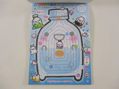 Cute Kawaii VHTF Vintage Collectible Q-Lia Soda Drink Bubble Theme 4 x 6 Inch Notepad / Memo Pad - Stationery Designer Paper Collection