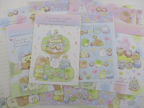 Cute Kawaii San-X Sumikko Gurashi minna de Kotorikko Bird Spring Tree Forest Letter Sets - Writing Paper Envelope Stationery Penpal