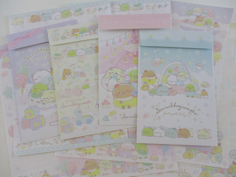 Cute Kawaii San-X Sumikko Gurashi Yochi Baby Letter Sets - A Writing Paper Envelope Stationery Penpal