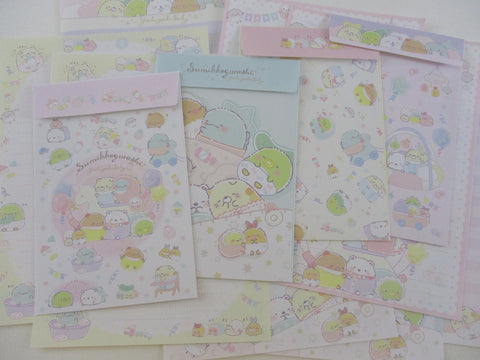 Cute Kawaii San-X Sumikko Gurashi Yochi Baby Letter Sets - B Writing Paper Envelope Stationery Penpal