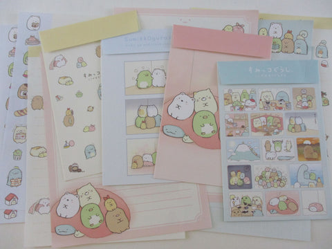 Cute Kawaii San-X Sumikko Gurashi Friends Collage Retro Letter Sets - B Writing Paper Envelope Stationery Penpal