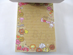 Rare ❤︎ Vintage *ੈ✩‧₊˚ Collectible ✿ Gift - Cute Kawaii VHTF Vintage Rare Collectible Kamio Happy Sweet Love 4 x 6 Inch Notepad / Memo Pad - Stationery Designer Paper Collection Gift