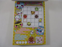 Rare ❤︎ Vintage *ੈ✩‧₊˚ Collectible ✿ Gift - Cute Kawaii VHTF Vintage Collectible Kamio Food Friends 4 x 6 Inch Notepad / Memo Pad - Stationery Designer Paper Collection