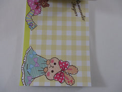 Rare ❤︎ Vintage *ੈ✩‧₊˚ Collectible ✿ Gift - Cute Kawaii VHTF Vintage Collectible Kamio Bunny Rabbit Romantic Sugar 4 x 6 Inch Notepad / Memo Pad - Stationery Designer Paper Collection