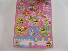 Cute Kawaii VHTF Vintage Rare Collectible Crux Happy Food Friends Pudding Tempura 4 x 6 Inch Notepad / Memo Pad - Stationery Designer Paper Collection Gift