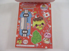 Cute Kawaii VHTF Vintage Rare Collectible Crux Happy Food Friends Pudding Tempura 4 x 6 Inch Notepad / Memo Pad - Stationery Designer Paper Collection Gift