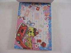 Cute Kawaii VHTF Vintage Rare Collectible Crux Happy Food Friends Pudding Tempura 4 x 6 Inch Notepad / Memo Pad - Stationery Designer Paper Collection Gift