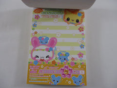 Rare ❤︎ Vintage *ੈ✩‧₊˚ Collectible ✿ Gift - Cute Kawaii VHTF Crux Usa Puri Cat Rabbit Bunny Friends 4 x 6 Inch Notepad / Memo Pad - Stationery Designer Paper Collection Gift