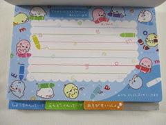 Rare ❤︎ Vintage *ੈ✩‧₊˚ Collectible ✿ Gift - Cute Kawaii San-X Mamegoma Seal 4 x 6 Inch Notepad / Memo Pad - D - Stationery Designer Paper Collection 2009