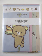 Cute Kawaii San-X ʕ •ᴥ• ʔ Rilakkuma Favorite Things Classic Strawberry Pancake Letter Set Pack - 2024 - Stationery Writing Paper Envelope Penpal Gift