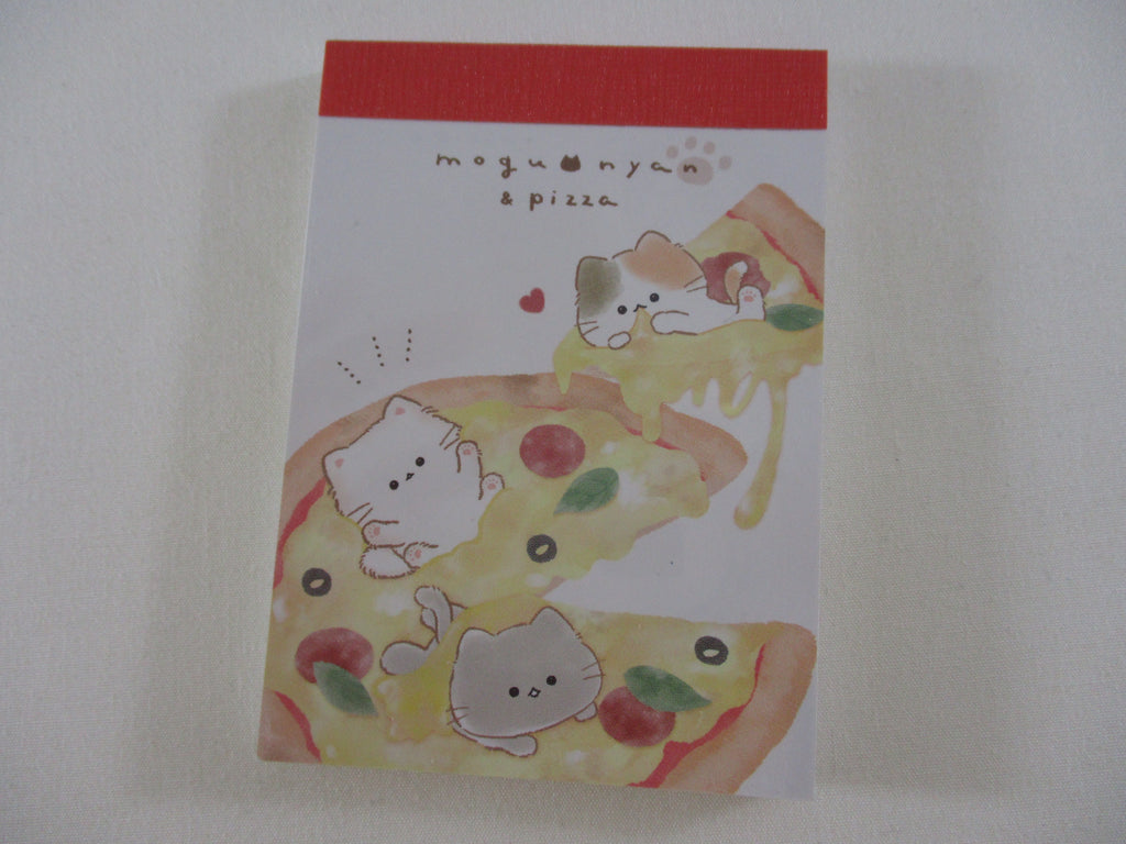 Cute Kawaii Kamio Cat Pizza Mogu Nyan Mini Notepad / Memo Pad - Stationery Designer Writing Paper Collection Gift