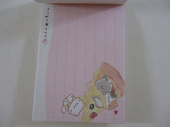 Cute Kawaii Kamio Cat Pizza Mogu Nyan Mini Notepad / Memo Pad - Stationery Designer Writing Paper Collection Gift