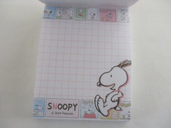 Cute Kawaii Peanuts Snoopy Mini Notepad / Memo Pad Kamio - Comic Red - Stationery Journal Diary Gift