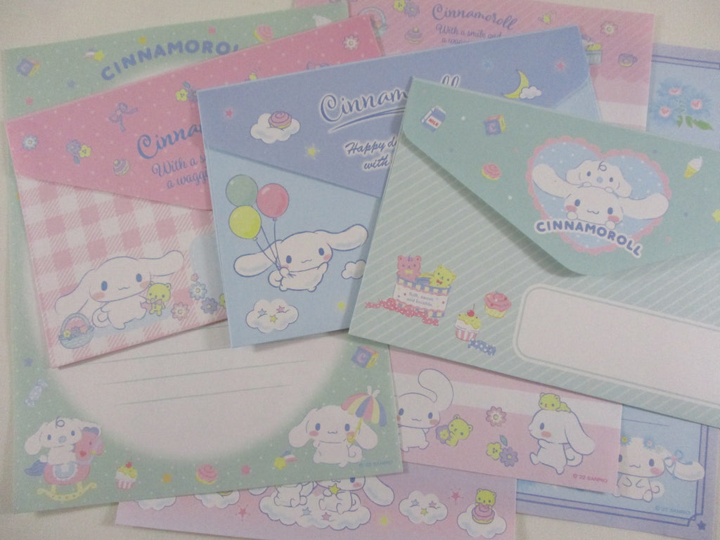 Cute Kawaii Cinnamoroll Dog Soft Sweet and Lovable Letter Sets - Penpal Stationery Writing Paper Envelope Gift