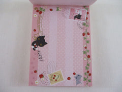 Vintage Rare VHTF - Cute Kawaii San-X Kutusita Nyanko Cat Mini Notepad / Memo Pad - G - Stationery Penpal Gift