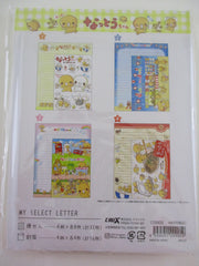 Cute Kawaii Crux Retro *:•.🍄•:* Natto Chan Food theme Letter Set Pack - Stationery Writing Paper Envelope Penpal Stationary Journal Gift