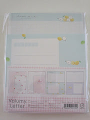 Cute Kawaii Q-lia Fruit Strawberry Lemon Little Tail Bird Letter Set Pack - Stationery Writing Paper Envelope Penpal Stationary Journal Gift