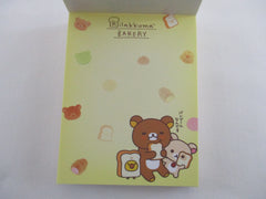 Cute Kawaii San-X Rilakkuma Bear Bakery 𐔌՞. .՞𐦯 ᢉ𐭩.ᐟ Midi Notepad / Memo Pad - A - Stationery Penpal Diary Gift