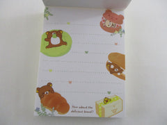 Cute Kawaii San-X Rilakkuma Bear Bakery 𐔌՞. .՞𐦯 ᢉ𐭩.ᐟ Midi Notepad / Memo Pad - B - Stationery Penpal Diary Gift
