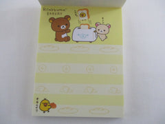 Cute Kawaii San-X Rilakkuma Bear Bakery 𐔌՞. .՞𐦯 ᢉ𐭩.ᐟ Midi Notepad / Memo Pad - B - Stationery Penpal Diary Gift