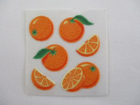 Sandylion Orange Fuzzy Sticker Sheet / Module - Vintage & Collectible
