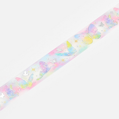 Cute Kawaii BGM Washi / Masking Deco Tape - Butterfly Butterflies Rainbow Dream Love - for Journal Agenda Planner Diary Craft Scrapbook Gift