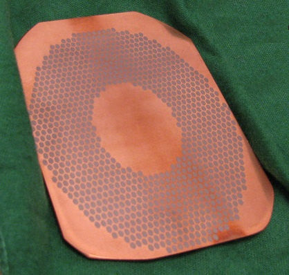 EXTREMELY RARE Superconductor Copper Niobium Metal Alloy (Honeycomb Elliptic Pattern) from the ex-Texas Superconducting Super Collider / DESERTRON