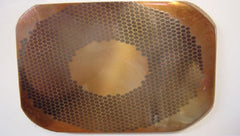 EXTREMELY RARE Superconductor Copper Niobium Metal Alloy (Honeycomb Elliptic Pattern) from the ex-Texas Superconducting Super Collider / DESERTRON