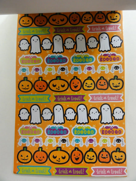  GI Halloween Stickers Cute But Spooky, Stickers for Halloween  Girls, Cute Ghost Ghoul Pumpkin Bat Spider Kawaii