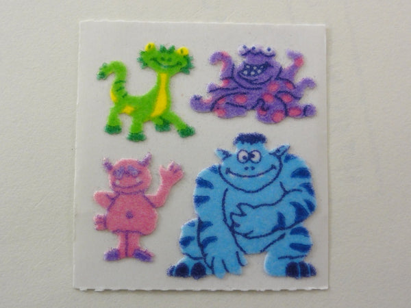 Sandylion Lizard Komodo Fuzzy Sticker Sheet / Module - Vintage