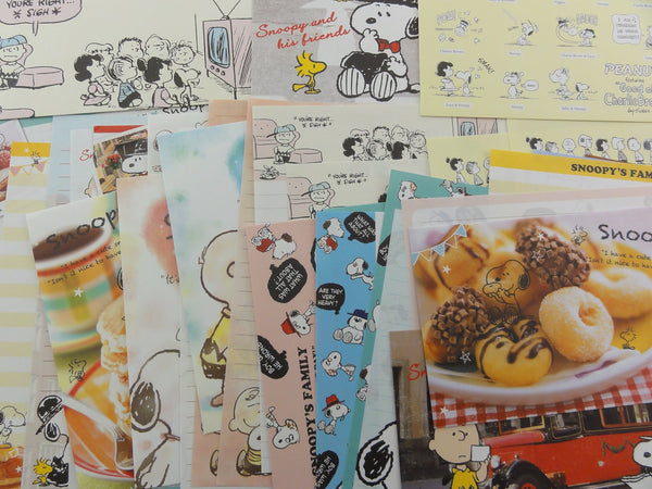 z Cute Kawaii Snoopy Peanuts Writing Letter Paper + Envelope Stationer ...