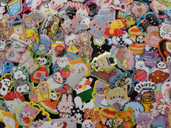 Grab Bag Stickers: 100 pcs surprise variety lot of flake stickers