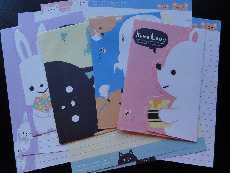 z Crux Animal Kuma Usagi Neko Love Letter Sets