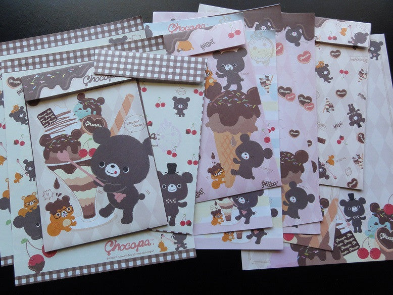 San-X Chocopa Panda Letter Sets - A