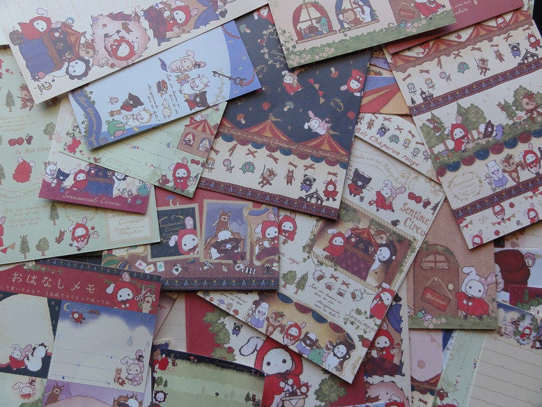 z San-X Sentimental Circus Red Riding Hood Stationery Set