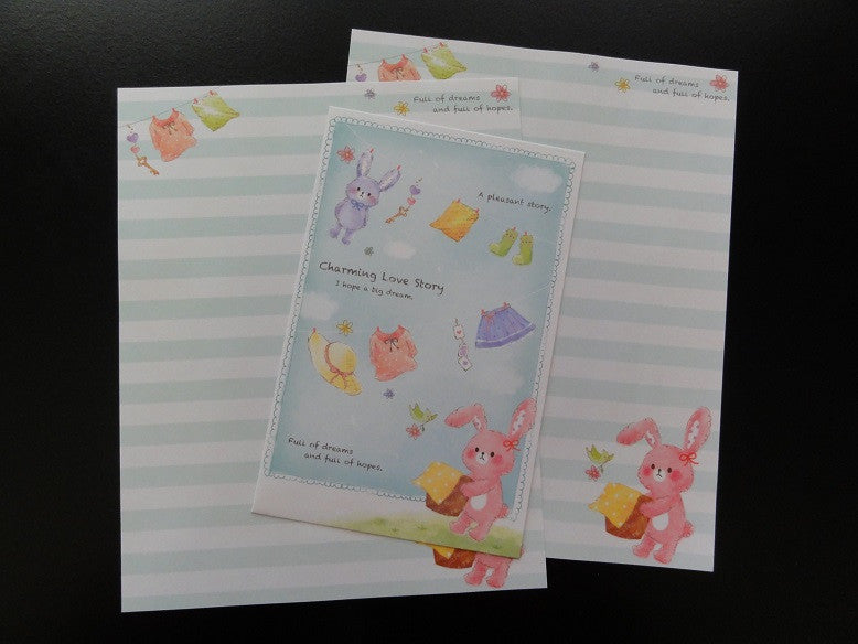 z Crux Charming Love Story Rabbit Letter Set - A