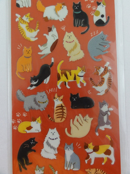 Cute Kawaii Daiso Cat Kitten Sticker Sheet - 2 sheets - for Journal Planner  Craft Organizer