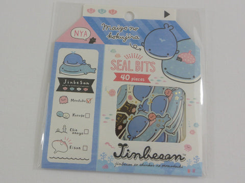 Cute Kawaii San-X Jinbesan Flake Stickers Sack - Collectible for Journal Agenda Planner Craft Scrapbook