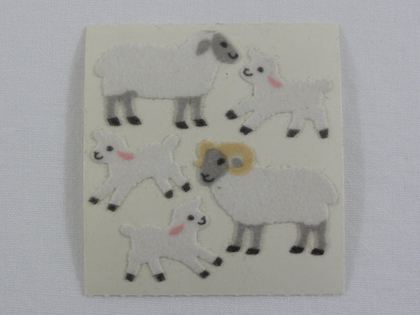 Fuzzy Sheep Vintage Stickers