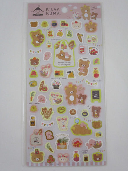 Cute Kawaii San-X Rilakkuma Sticker Sheet 2019 - Always with Rilakkuma B -  for Planner Journal Scrapbook Craft